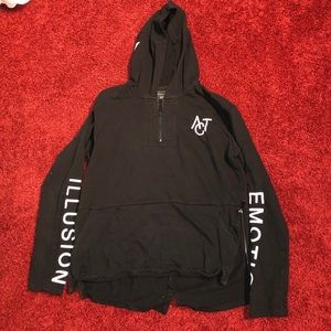 Zara “ACT” Social Cause Sweatshirt 1/4 ZIP SizeS